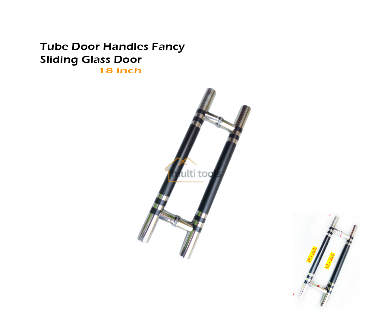18 Inch Tube Fancy Door Handle Glass Door
